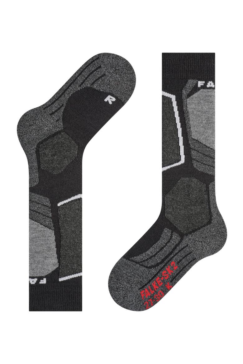 SK2 Intermediate Ski Socks, Alternate, color, Black-Mix
