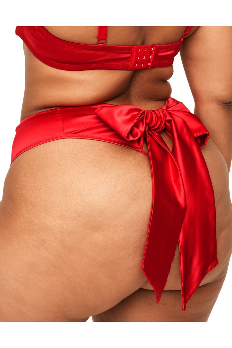 Gynger Bikini Panties, Alternate, color, Dark red