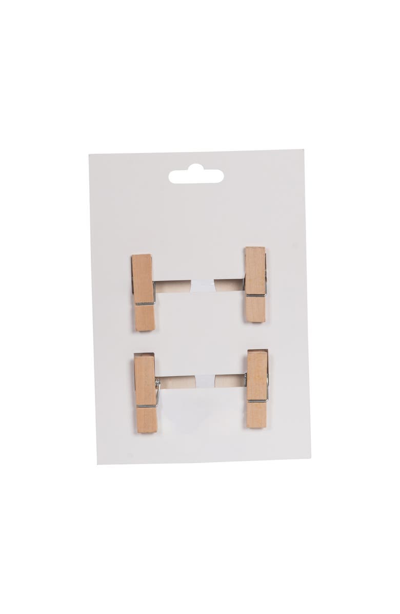 Transpac Wood Strawberry Bag Clips Set of 4 Multicolored for Spring Kitchen Storage and Decor, Alternate, color, Multicolored