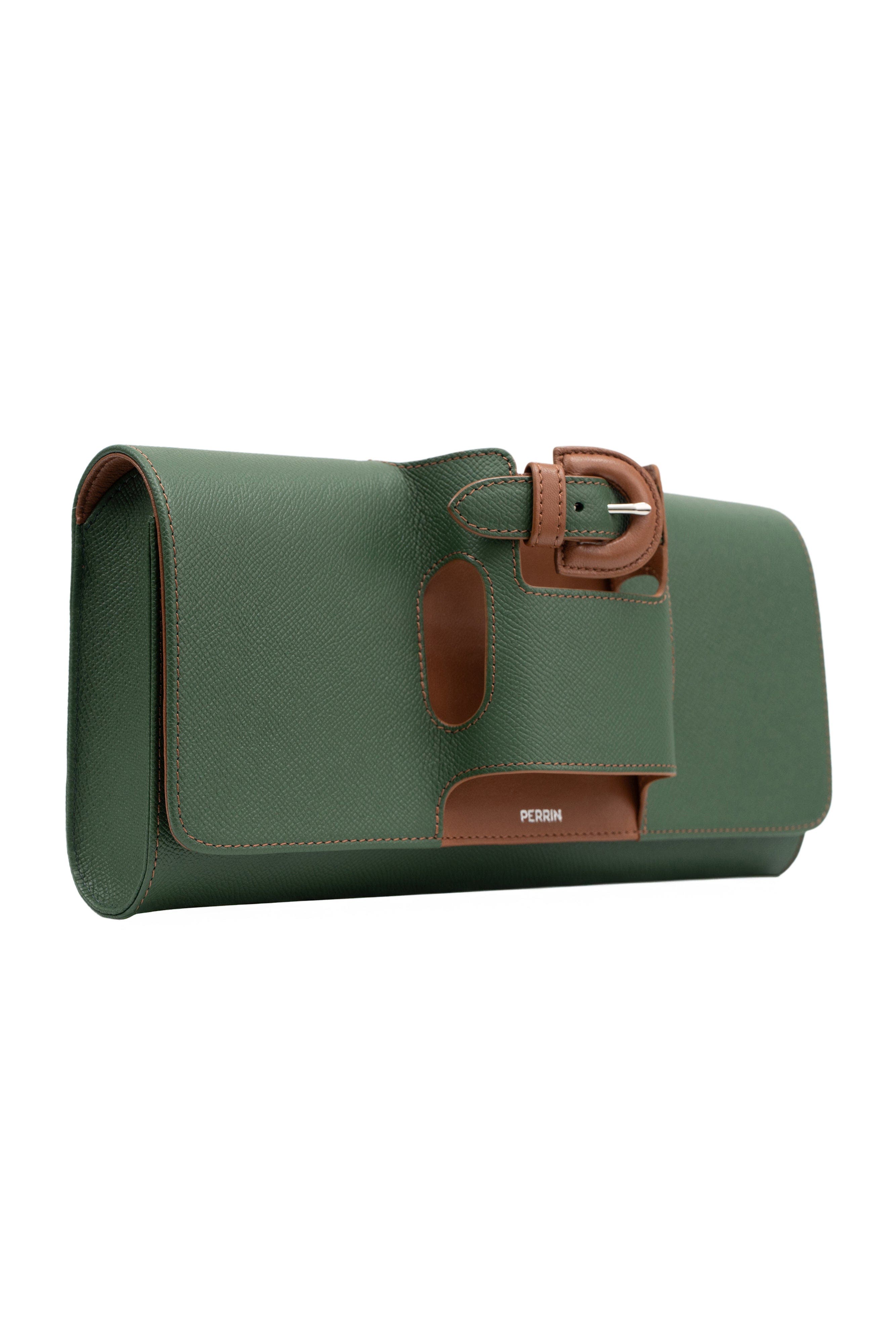PERRIN PARIS La Parisienne Clutch, Alternate, color, Pine/Auburn
