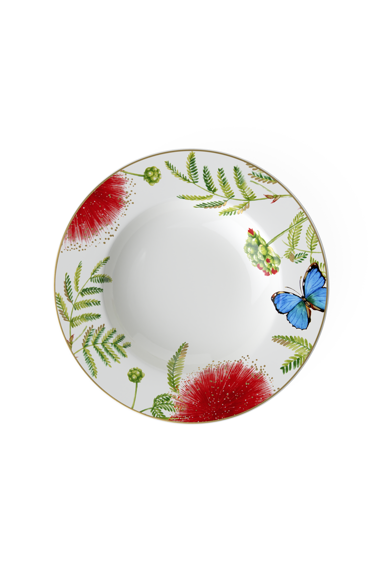Amazonia Rim Soup Round, Main, color, White
