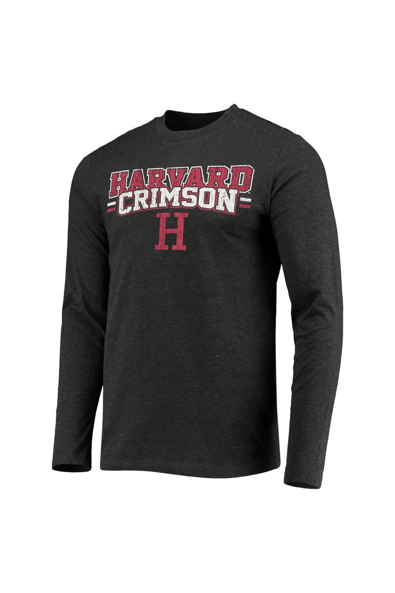 Men's Concepts Sport Crimson/Heathered Charcoal Harvard Crimson Meter Long Sleeve T-Shirt & Pants Sleep Set, Alternate, color, Crimson