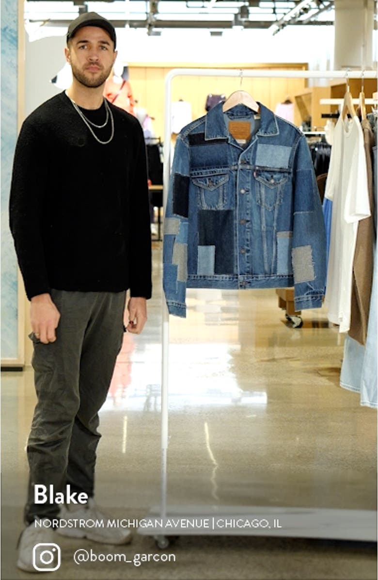 Patchwork Denim Trucker Jacket, sales video thumbnail