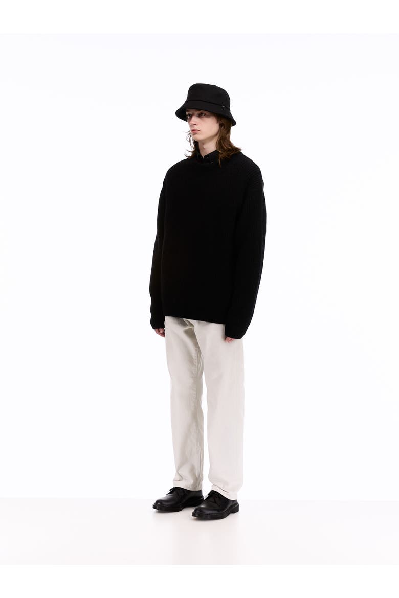 Baby Alpaca Sweater, Alternate, color, Black
