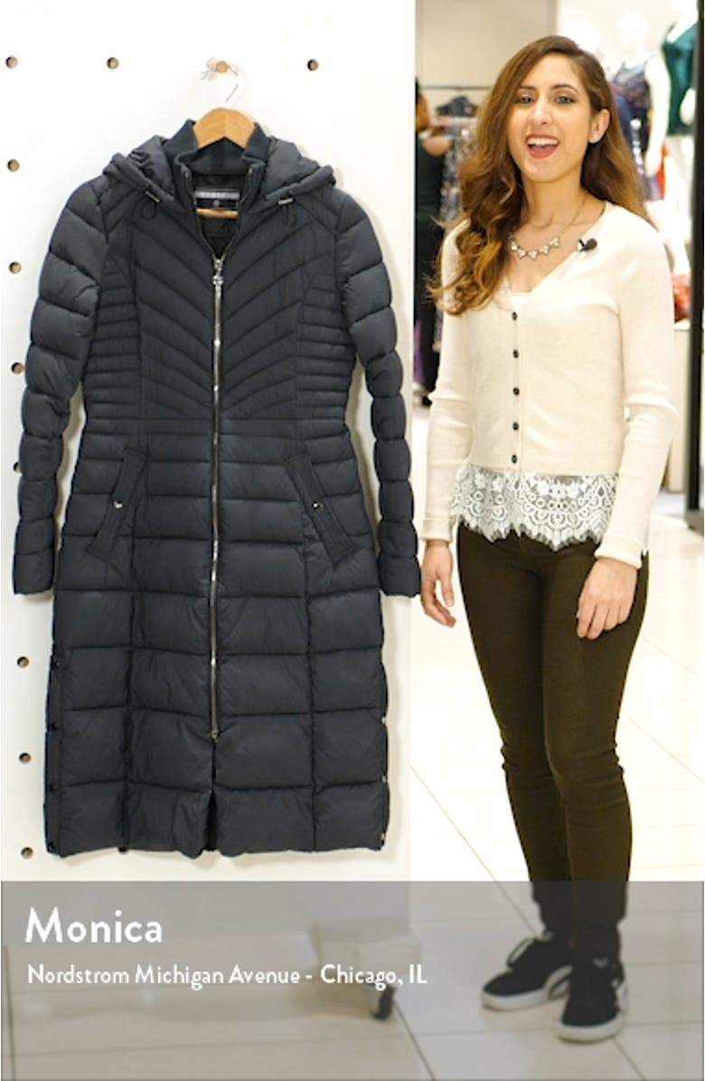 Hooded Long Quilted Coat, sales video thumbnail