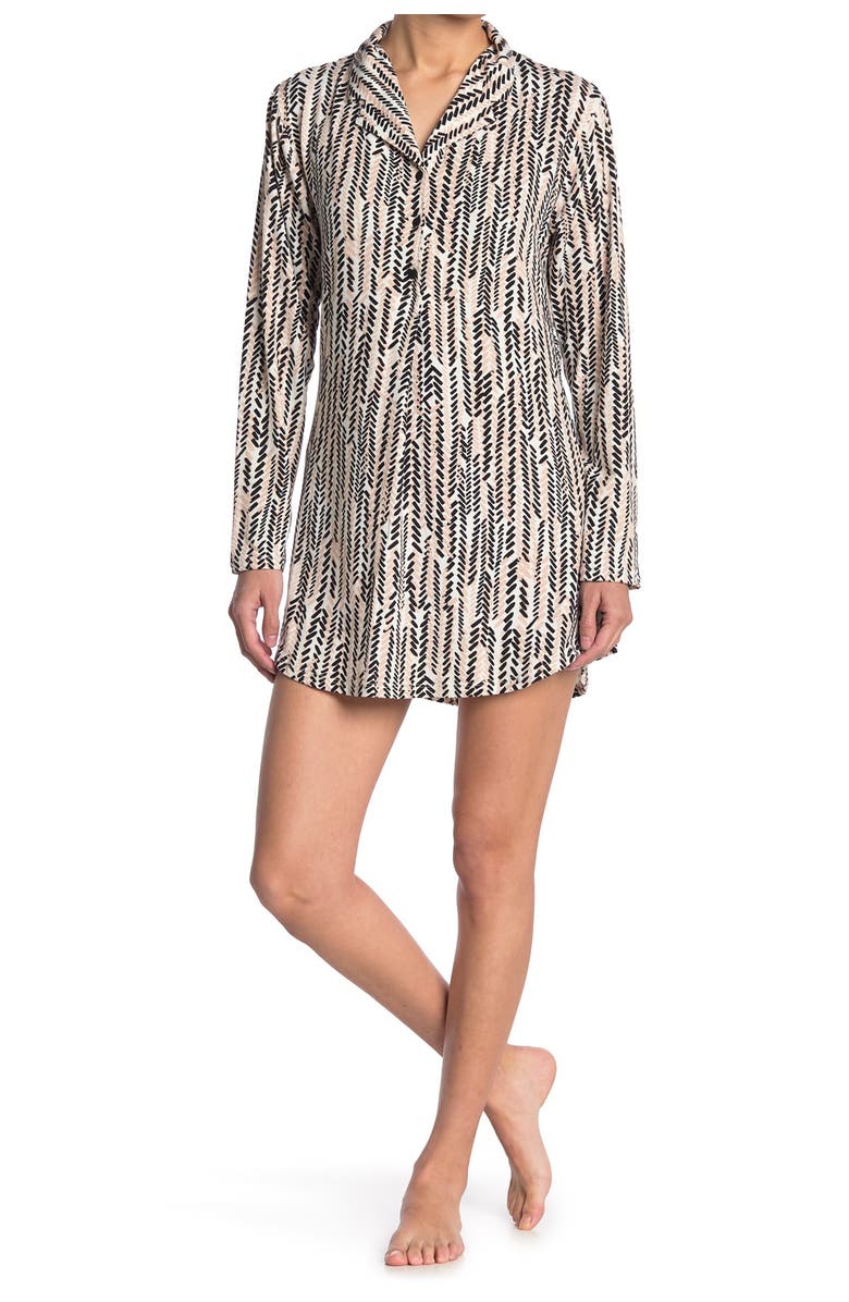 Tart Nelly Notch Collar Sleep Shirt, Main, color, 