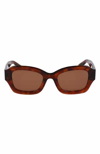 Longchamp Heritage 50mm Cat Eye Sunglasses