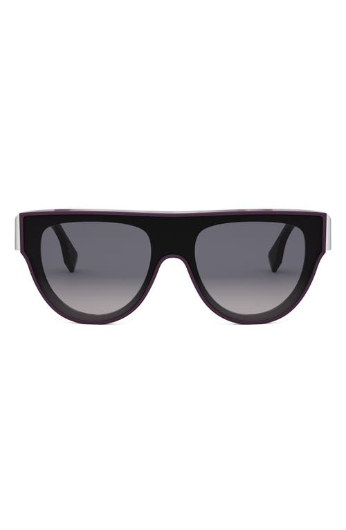 Fendi ' First 139mm Flat Top Sunglasses In Purple