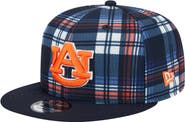 New Era Men's New Era Navy Auburn Tigers Plaid 9FIFTY Snapback Hat