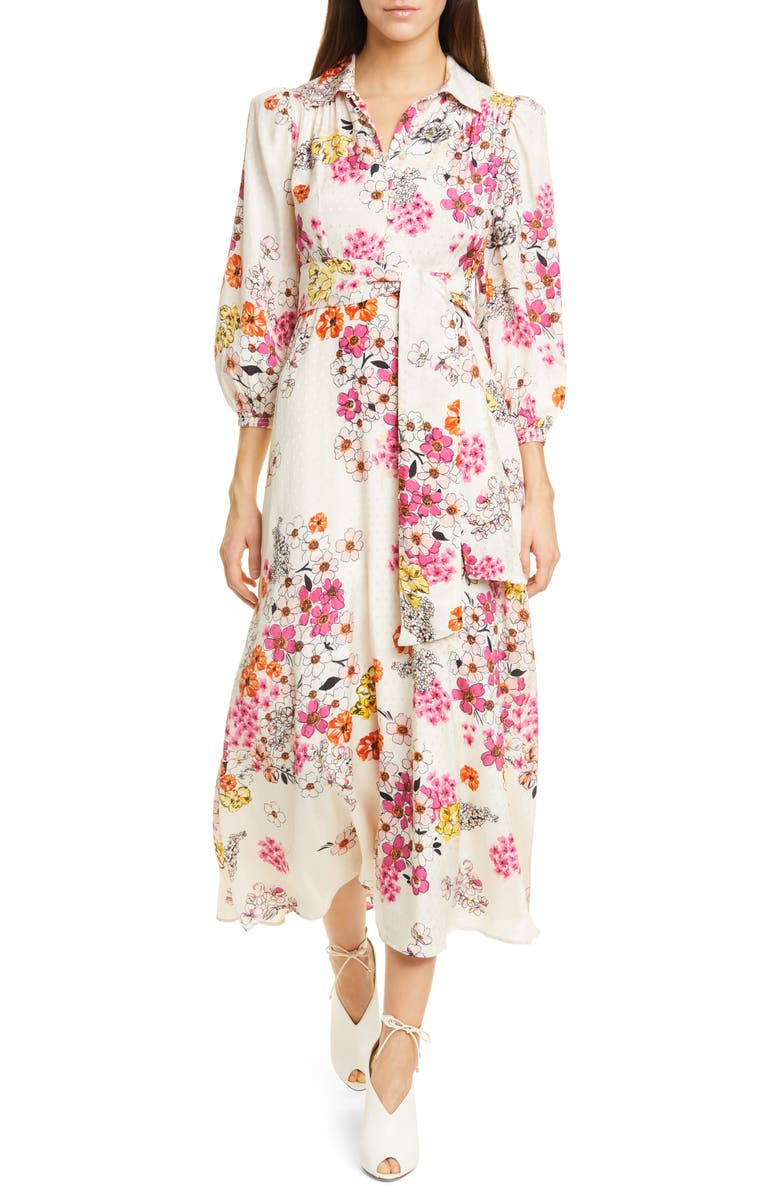 byTiMo Floral Midi Dress, Alternate, color, 