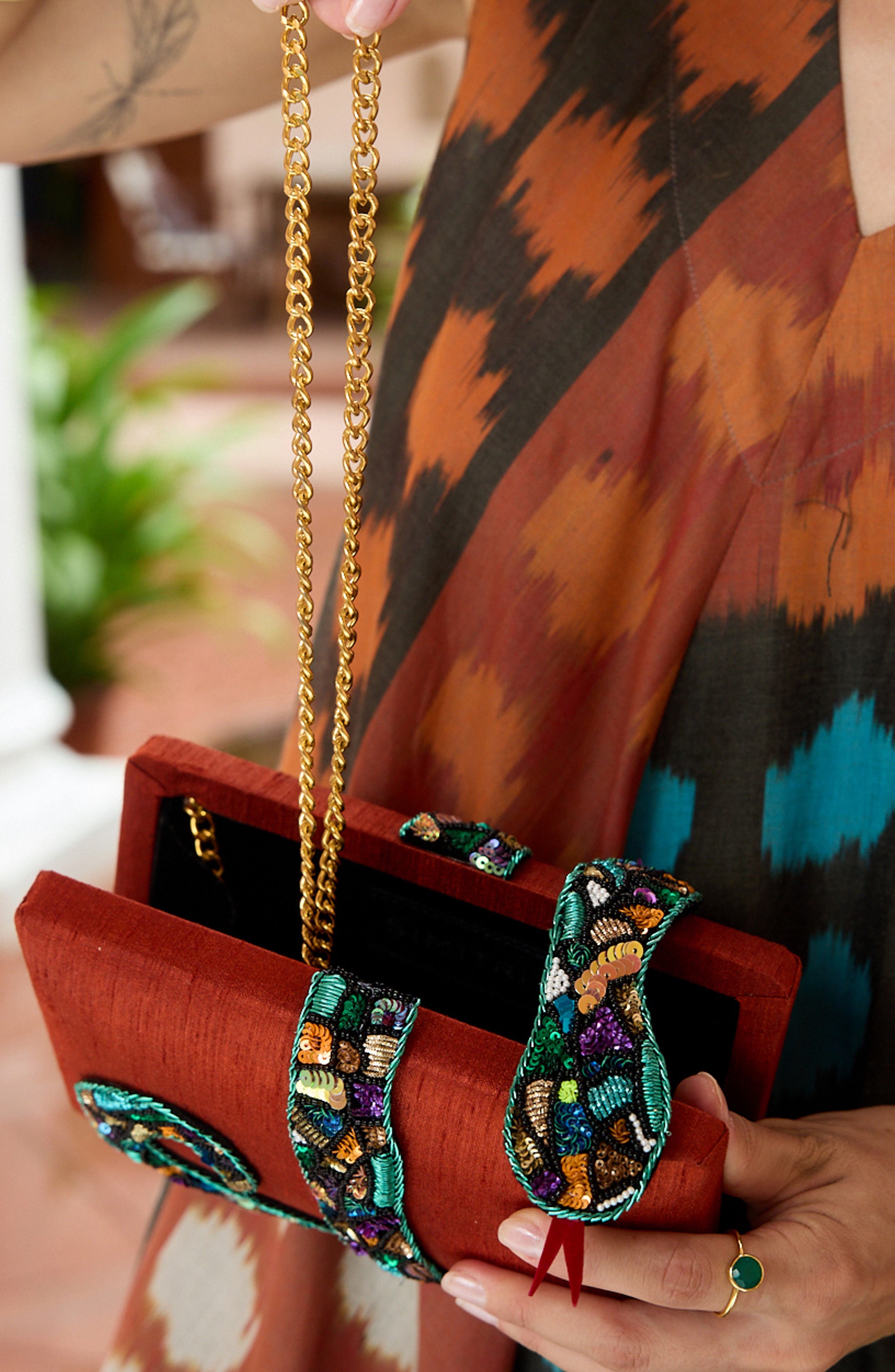 Kaa Clutch, Alternate, color, Spice