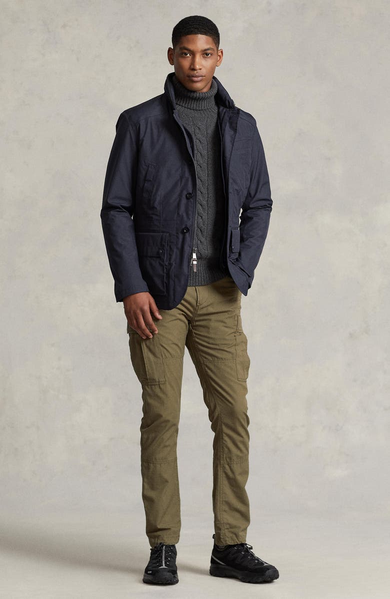 Polo Ralph Lauren Tech Taffeta Combat Sport Coat with Quilted Vest, Alternate, color, College Navy