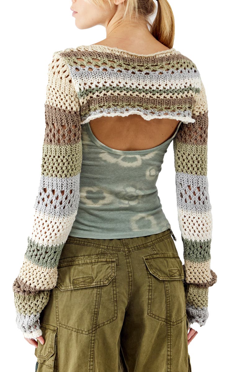 BDG Urban Outfitters Stripe Shrug Sweater, Alternate, color, 