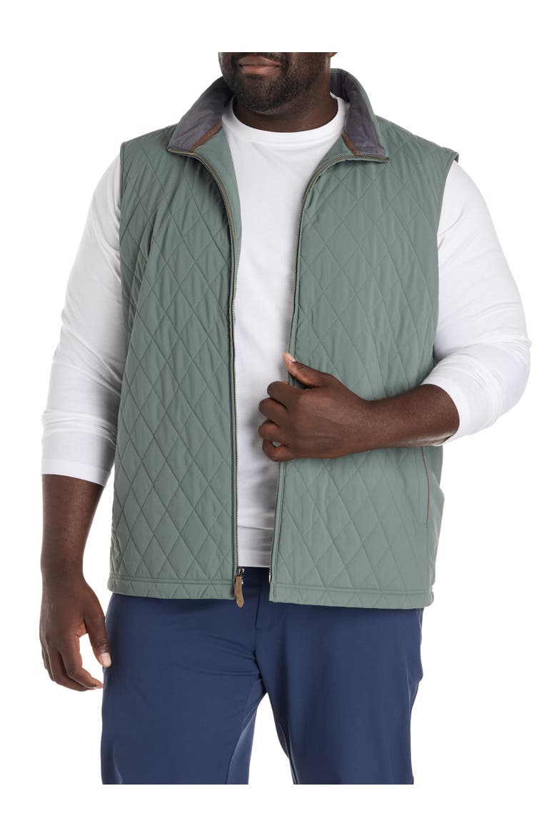 Big & Tall Dorset Quilted Vest, Alternate, color, BALSAM