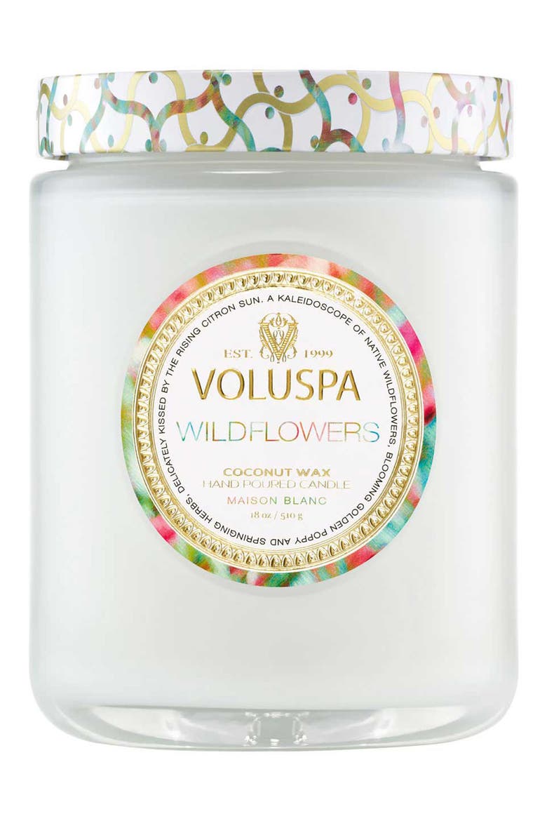 Wildflowers Large Jar Candle, Main, color, WILDFLOWERS