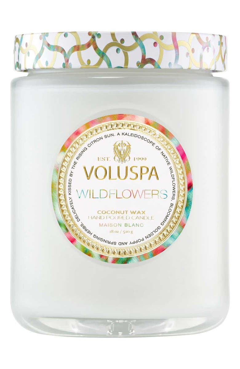 Voluspa Wildflowers Large Jar Candle, Main, color, Wildflowers