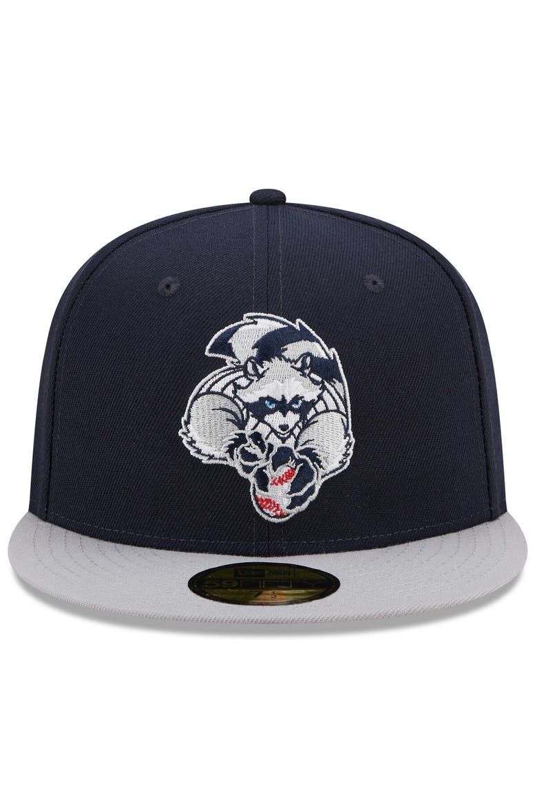 Men's New Era Navy/Gray Hudson Valley Renegades Marvel x Minor League 59FIFTY Fitted Hat, Alternate, color, Navy