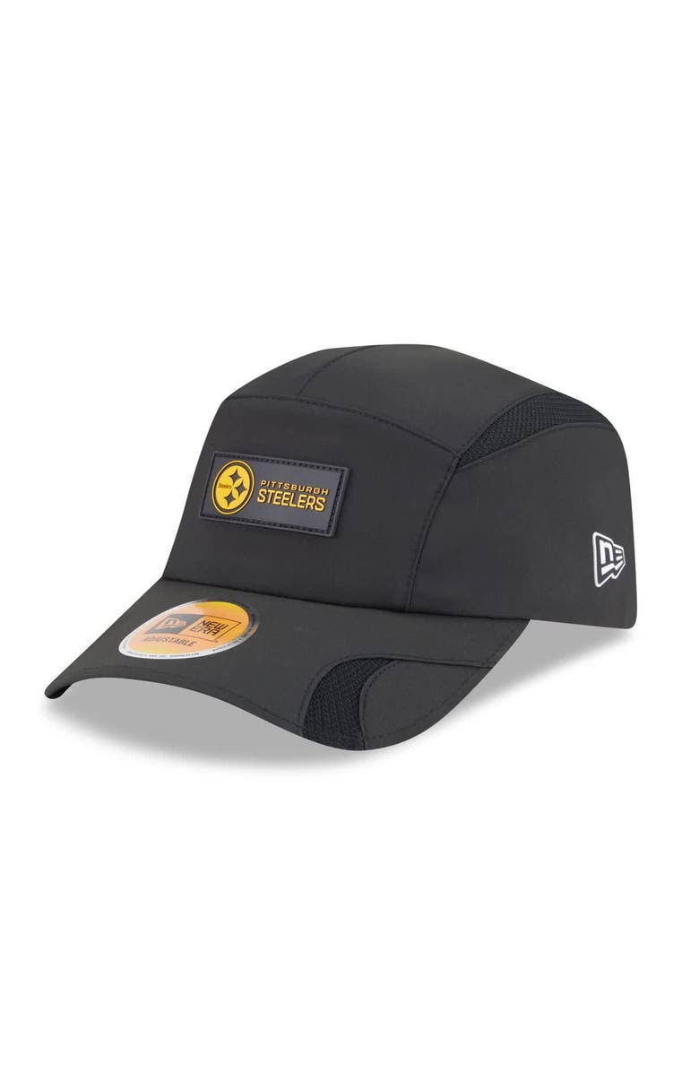 New Era Men's New Era Black Pittsburgh Steelers 2025 Sideline  Runner Adjustable Hat, Main, color, Black