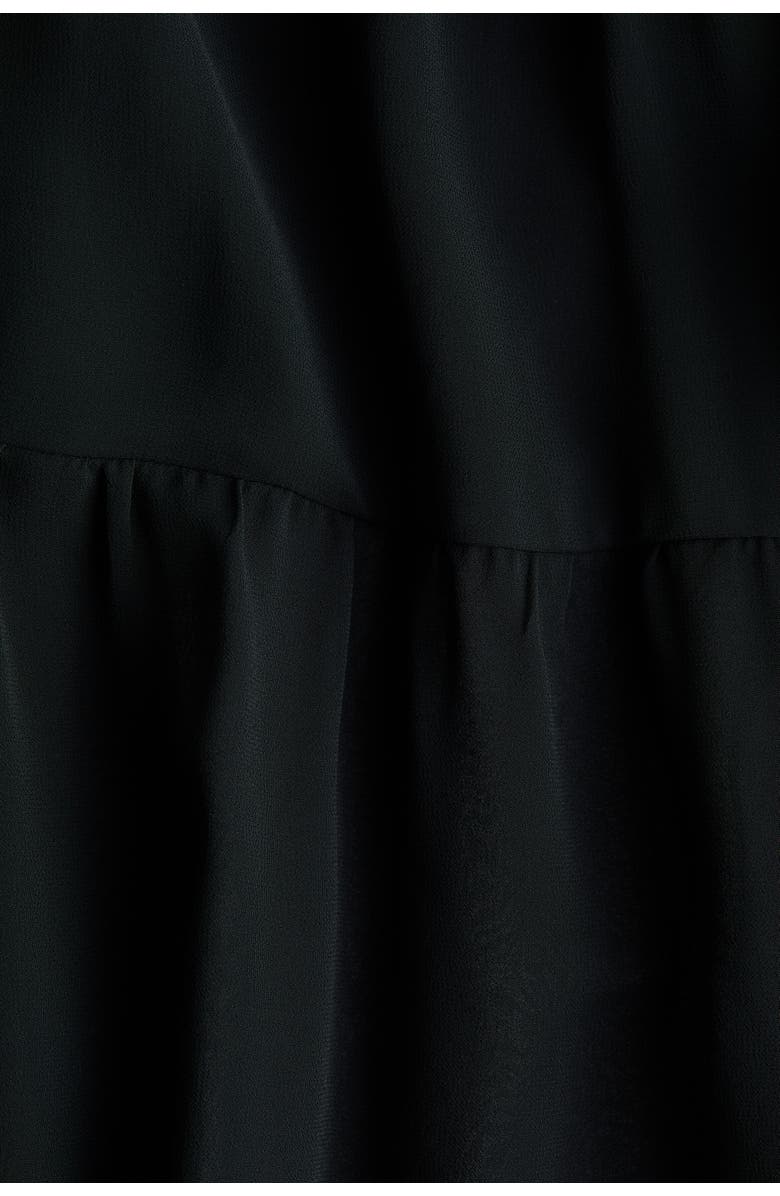 H&M Tiered Maxi Skirt, Alternate, color, Black