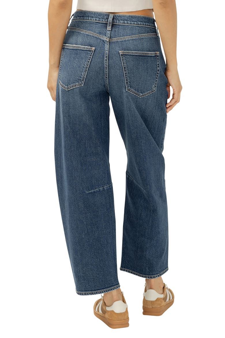 High Waist Barrel Leg Jeans, Alternate, color, ISLINGTON