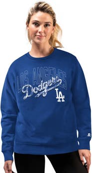 STARTER Women's Starter Royal Los Angeles Dodgers Lace Classic Sweatshirt