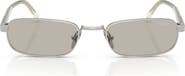 Prada 54mm Rectangular Sunglasses