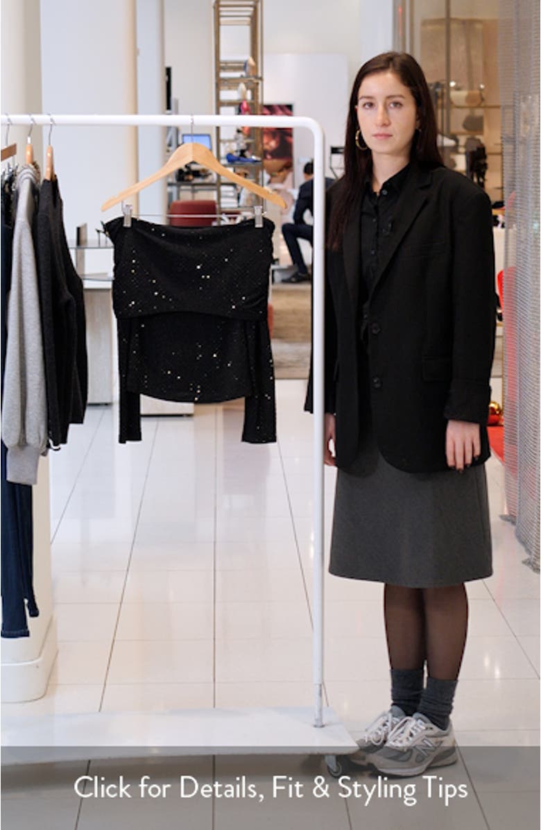 Rhinestone Off the Shoulder Top, sales video thumbnail