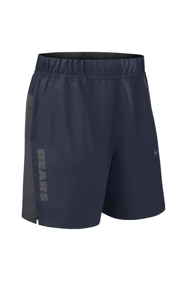 Men's Nike Navy Chicago Bears Woven Victory Performance Shorts, Alternate, color, Navy