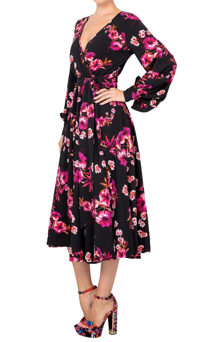 MEGHAN LA Lilypad Midi Dress, Alternate, color,