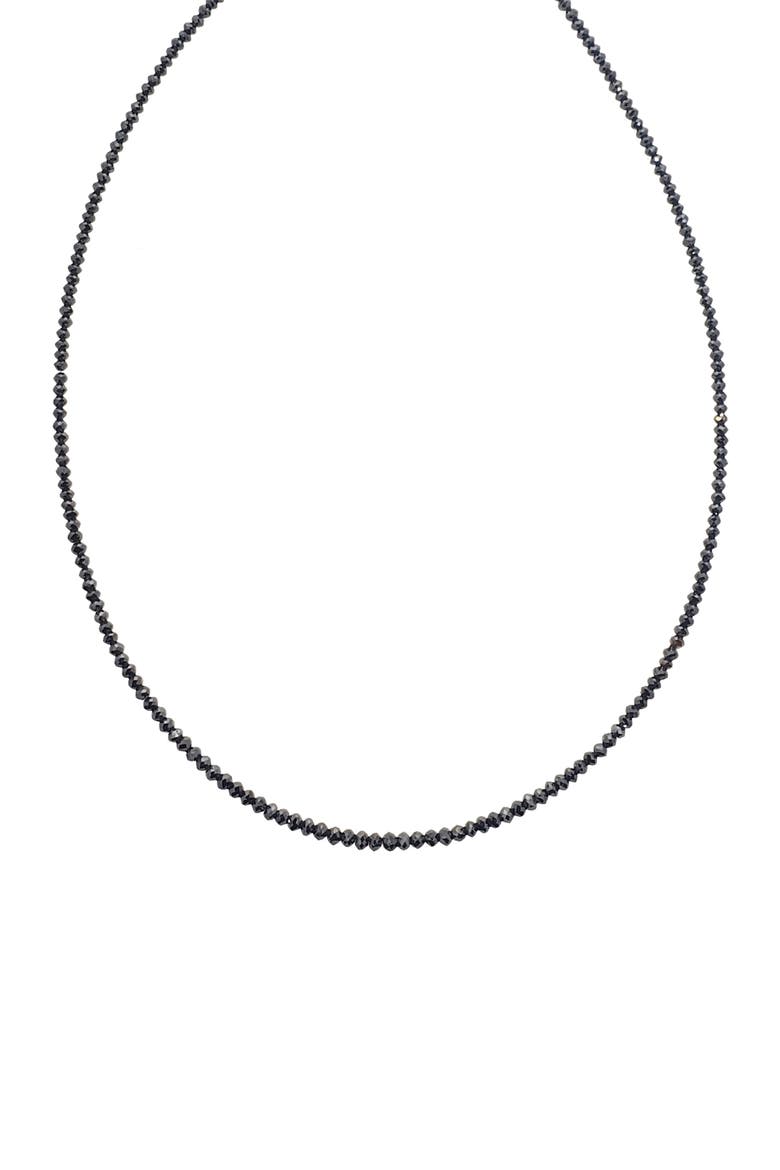 Diamond Necklace, Main, color, BLACK/ WHITE GOLD