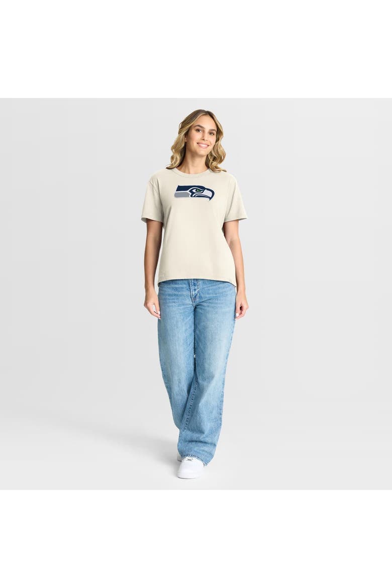 Women's Fanatics Cream Seattle Seahawks Dove Legacy T-Shirt, Alternate, color, Cream