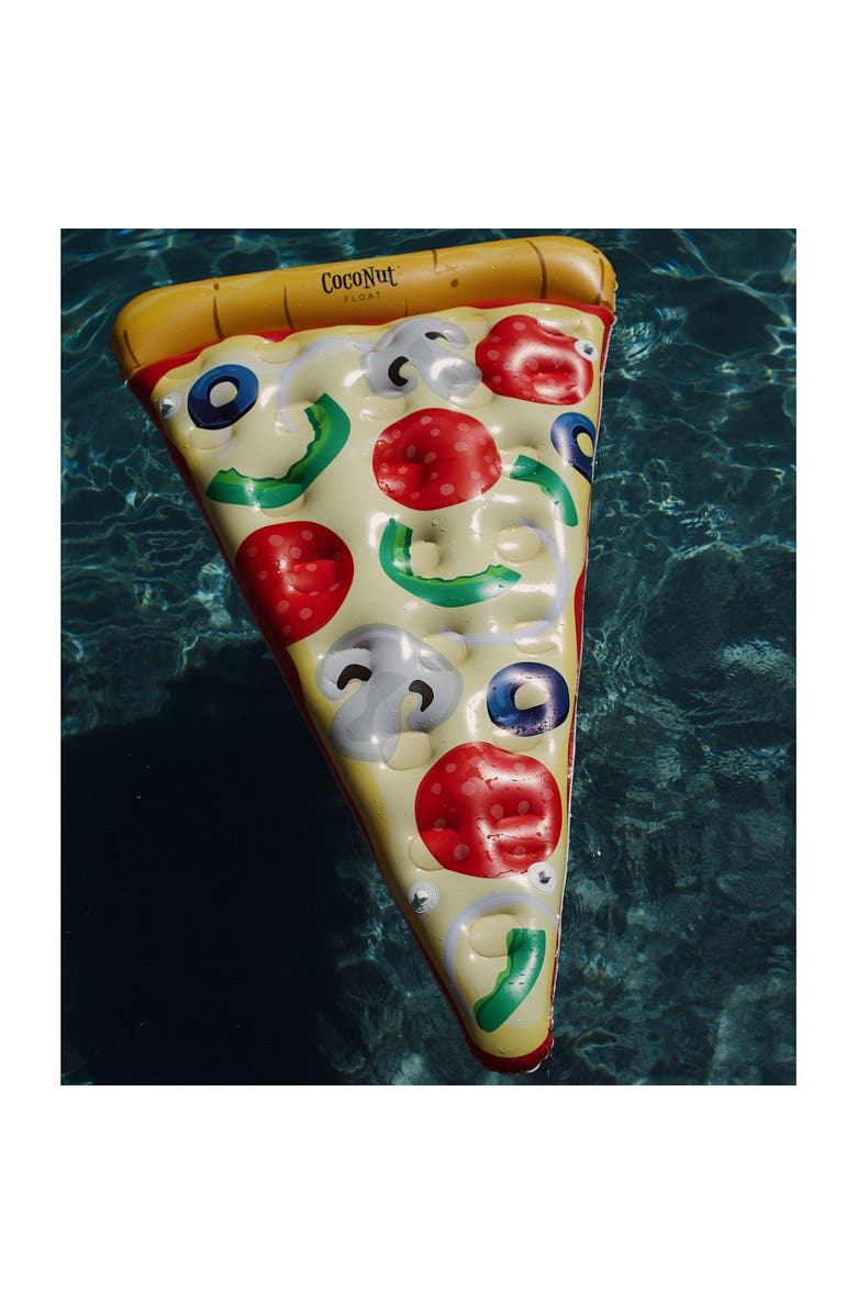 Coconut Float Pizza Slice Pool Float 74 Inch x 44 Inch, Alternate, color, Multicolored