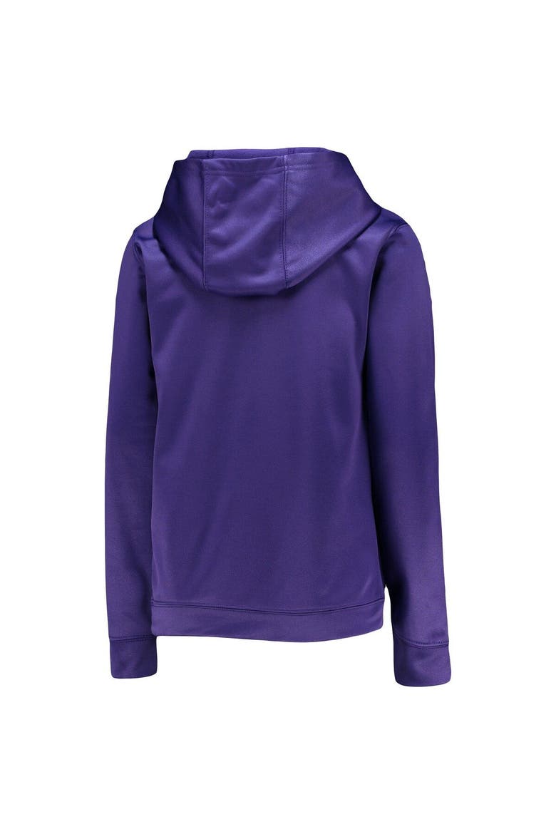 Youth Purple LSU Tigers Fast Pullover Hoodie, Alternate, color, Purple