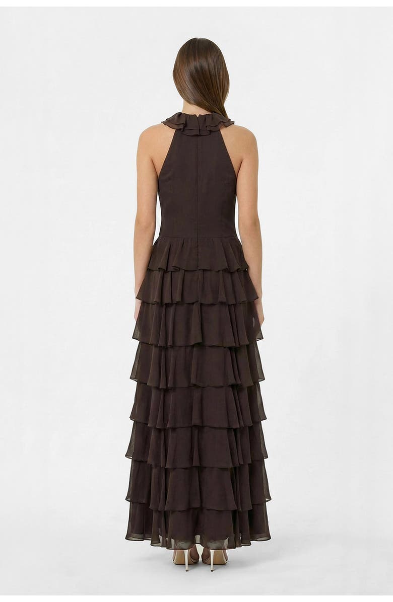 NICHOLAS Yasira Dress, Alternate, color, Espresso