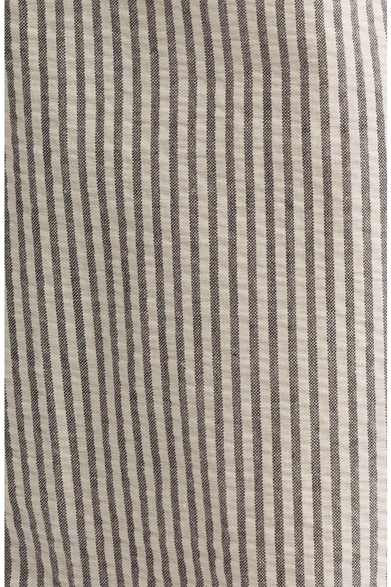 Joey Stripe Cotton Drawstring Waist Pants, Alternate, color, BLACK/WHITE