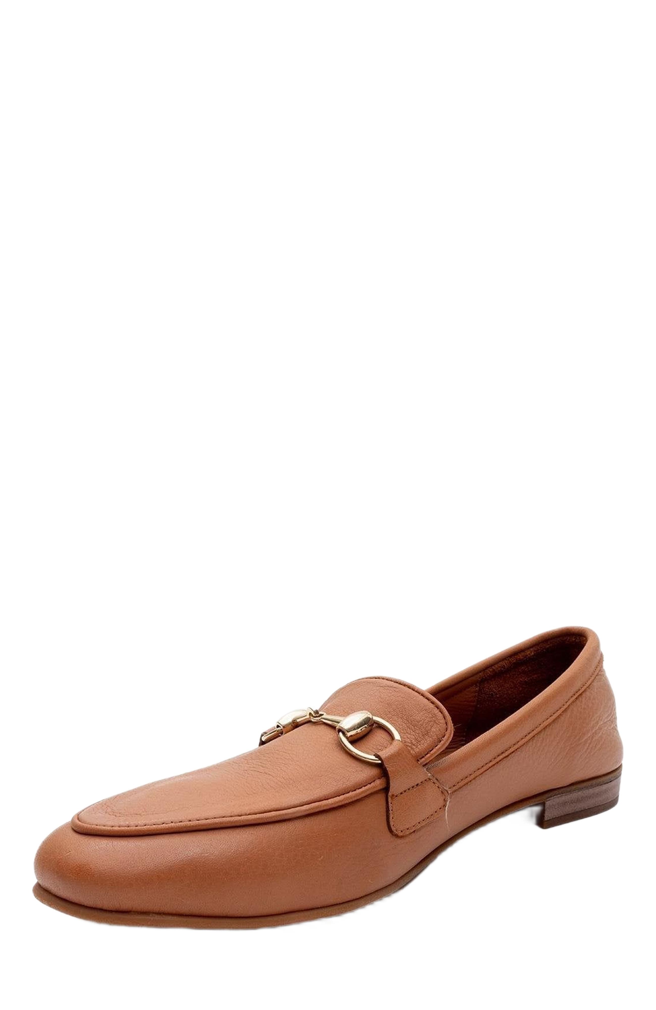 Rory Leather Bit Loafer, Alternate, color, Orange Leather