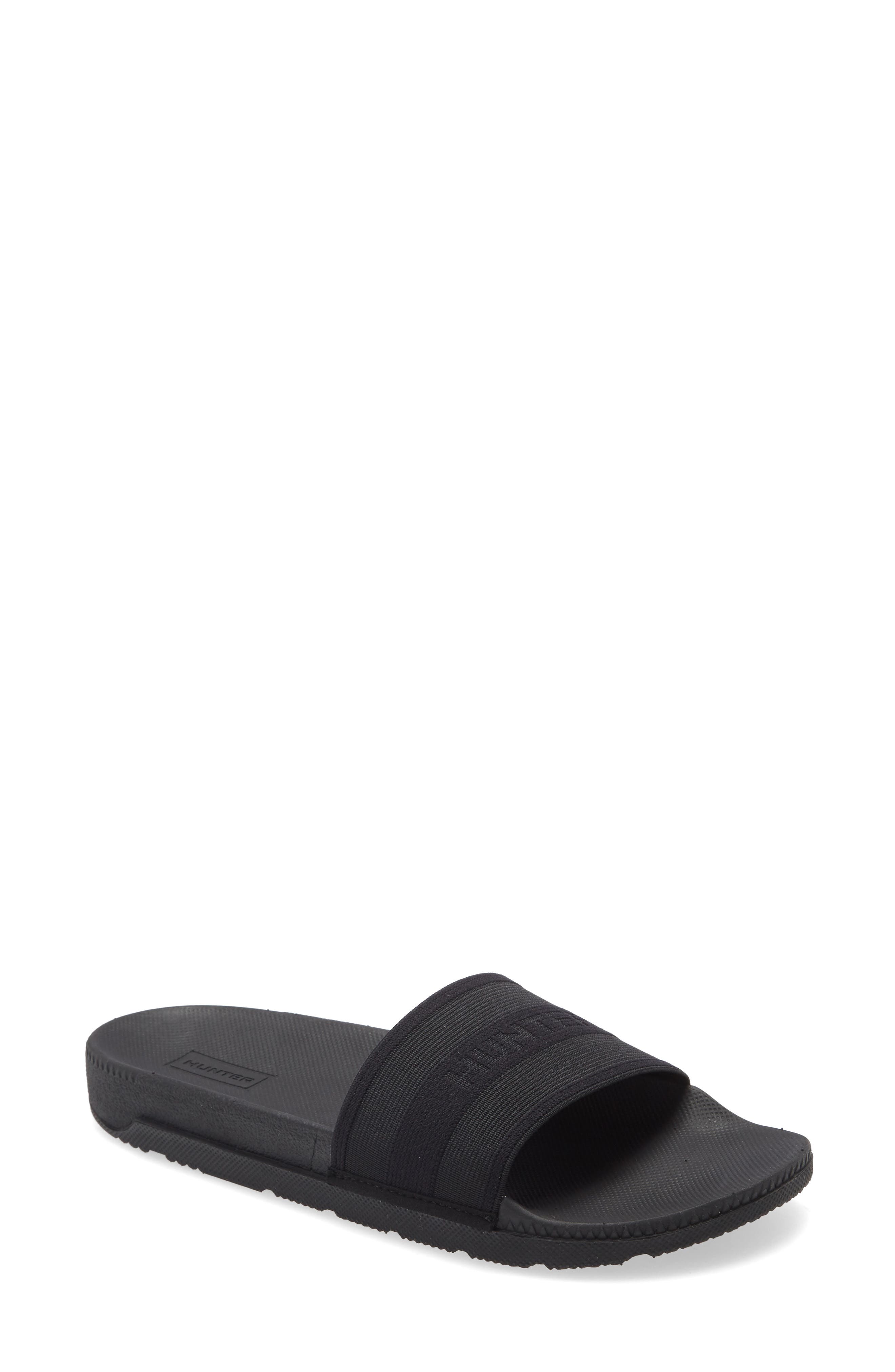 Hunter Original Elastic Slide Sandal, Main, color, 