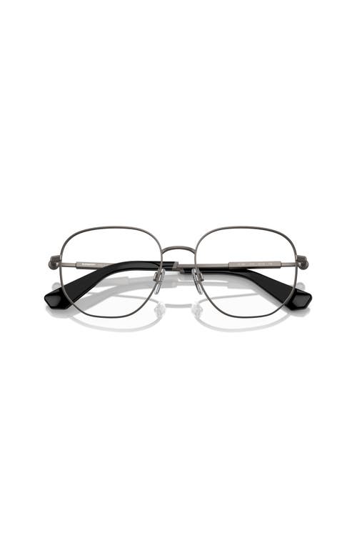 Burberry 55mm Square Optical Glasses In Gray
