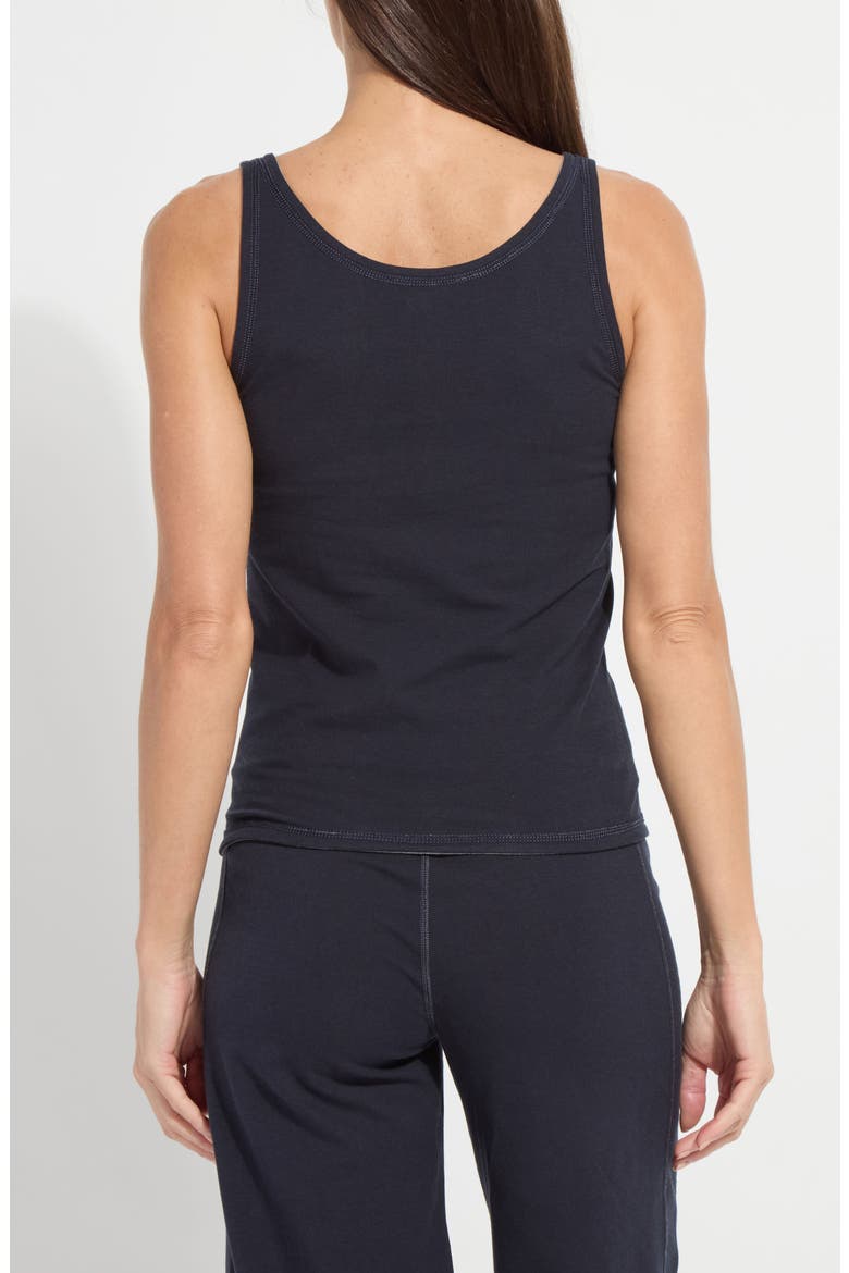 Reversible Cotton Blend Tank, Alternate, color, TRUE NAVY/ GREY MELANGE