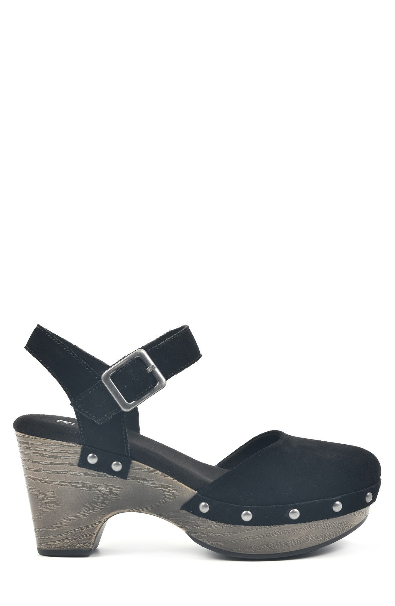 WHITE MOUNTAIN Cherub Platform Sandal, Alternate, color, BLACK SUEDE