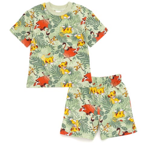 Lion King Boys' 2-Piece Graphic T-Shirt and Shorts Set