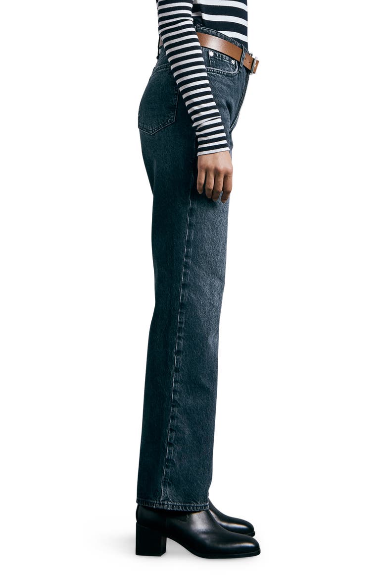Alex High Waist Straight Leg Jeans, Alternate, color, DEKALB