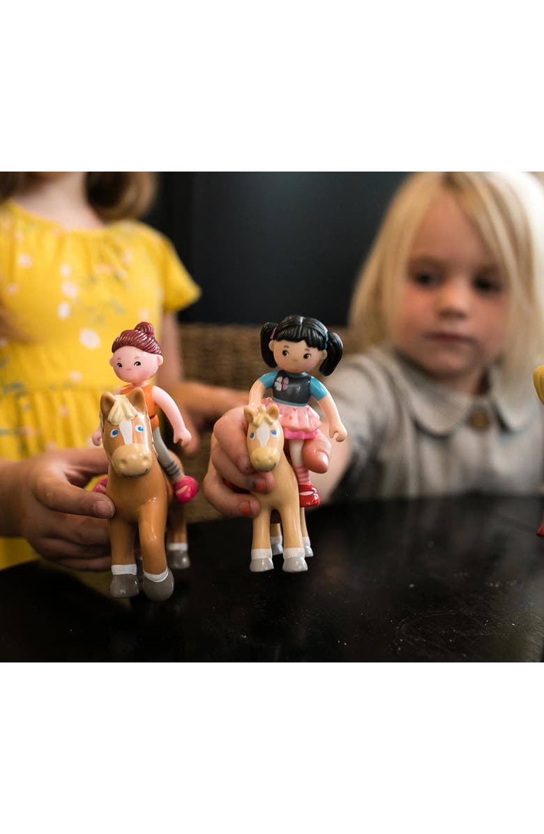 HABA Little Friends Foal Lissi - 3.75" Farm Animal Toy Horse Figure, Alternate, color, Multi