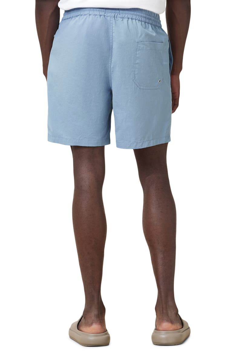 Underground Logo Print Swim Trunks, Alternate, color, BONDI BLUE