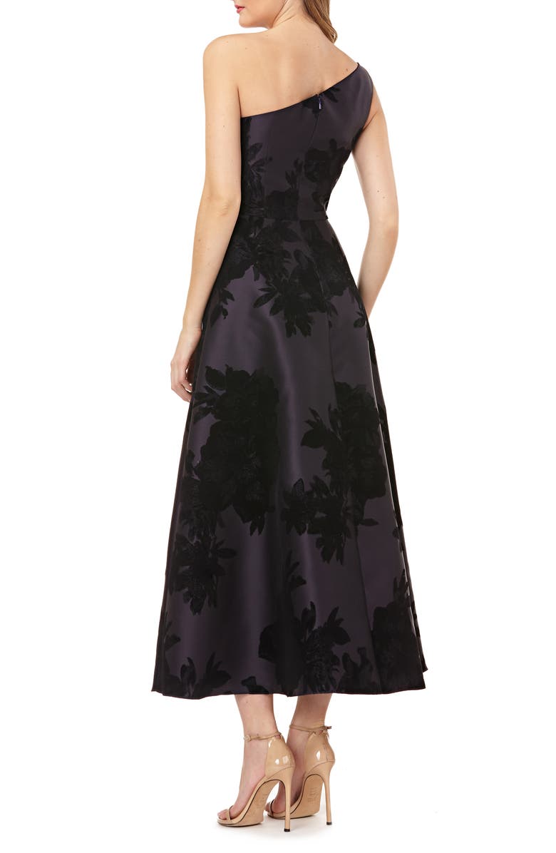 Kay Unger Mikado One-Shoulder Gown, Alternate, color,