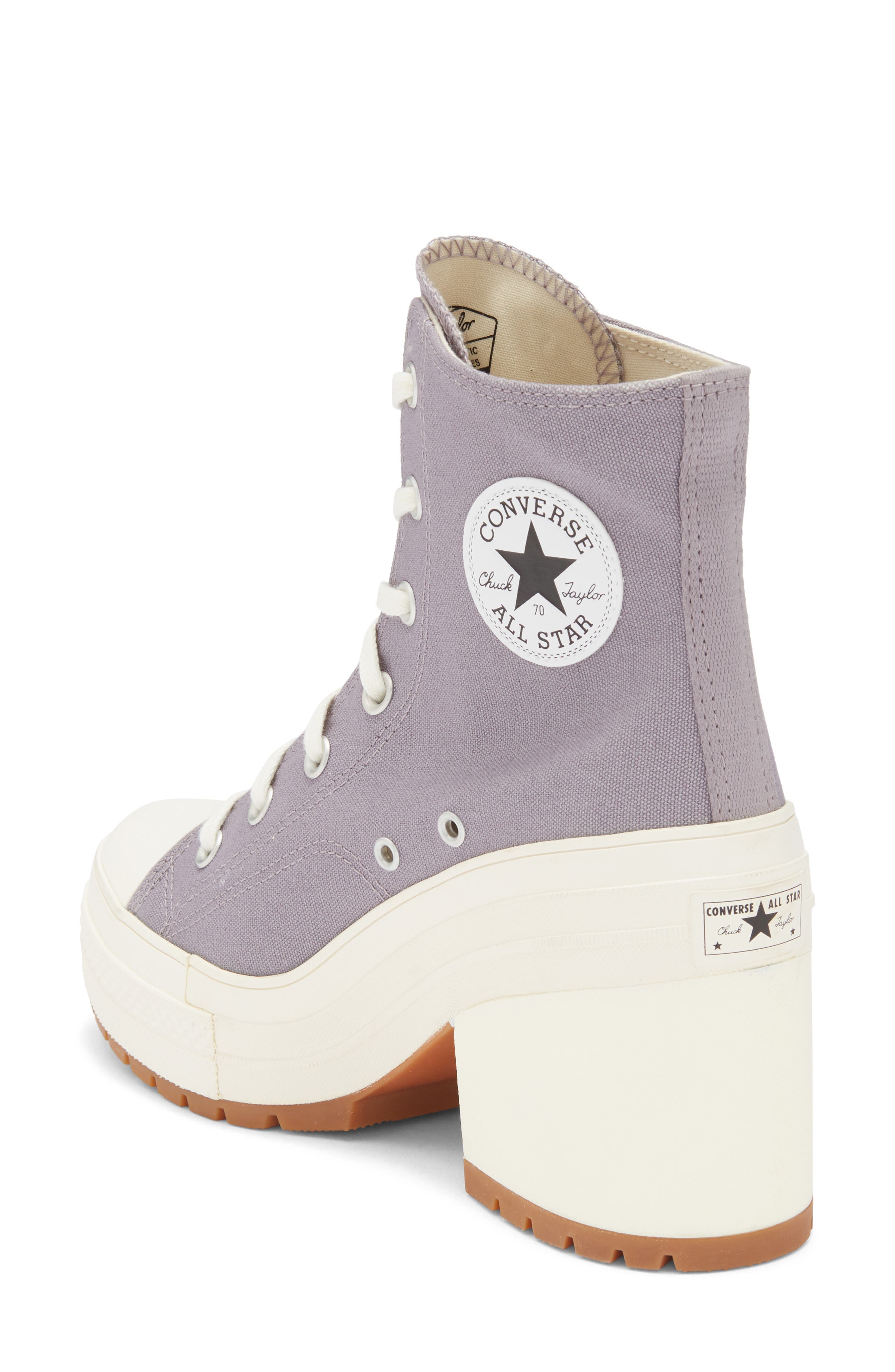 Converse Chuck 70 Luxe Heel High Boot, Alternate, color, Mauve Stone