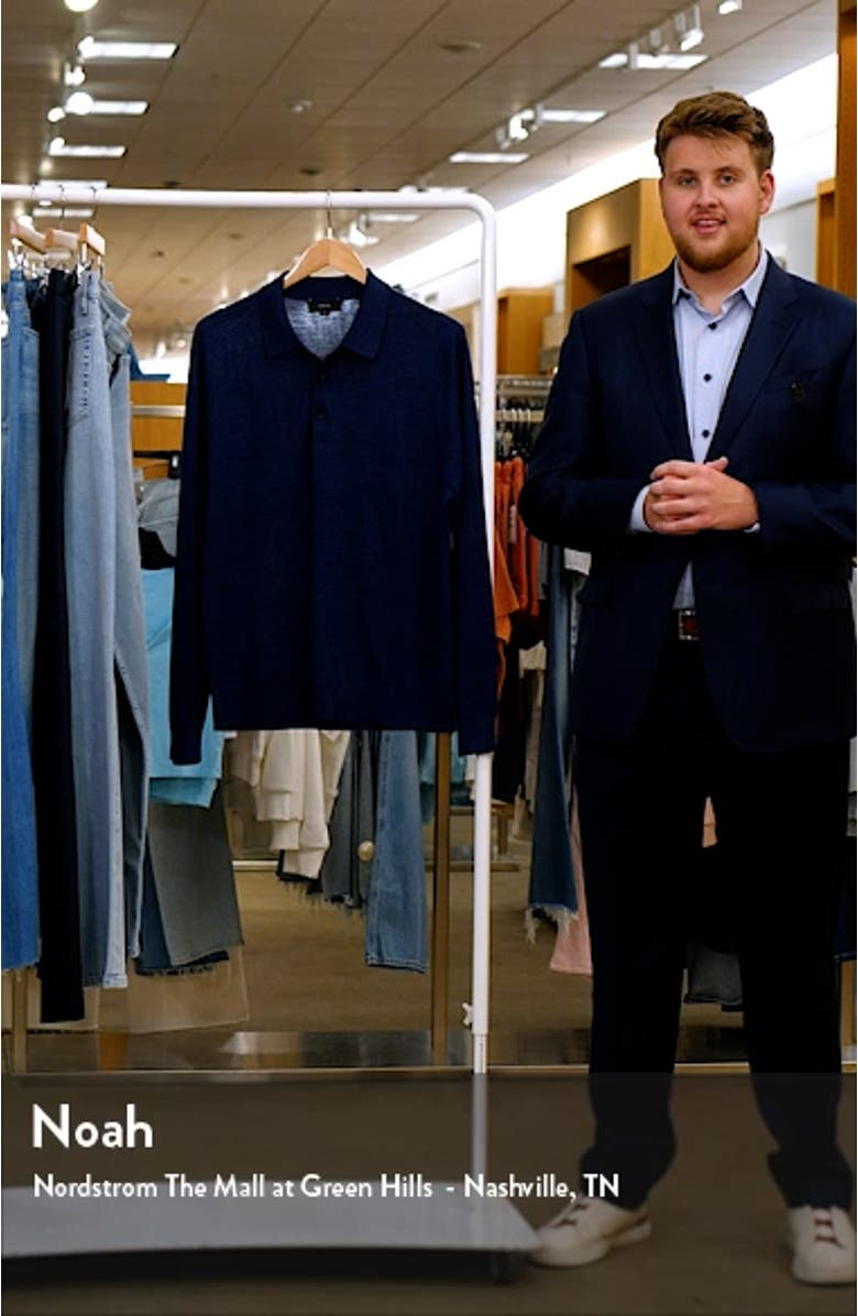 Long Sleeve Merino Wool Polo, sales video thumbnail