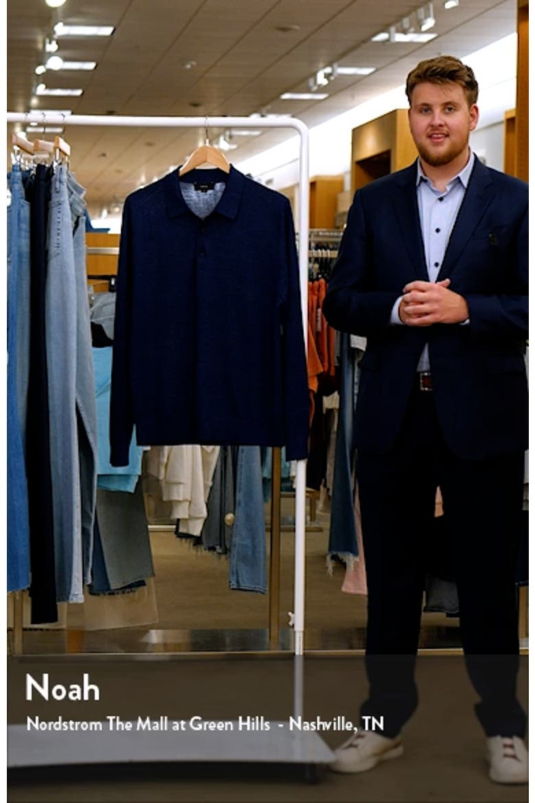 Long Sleeve Merino Wool Polo video