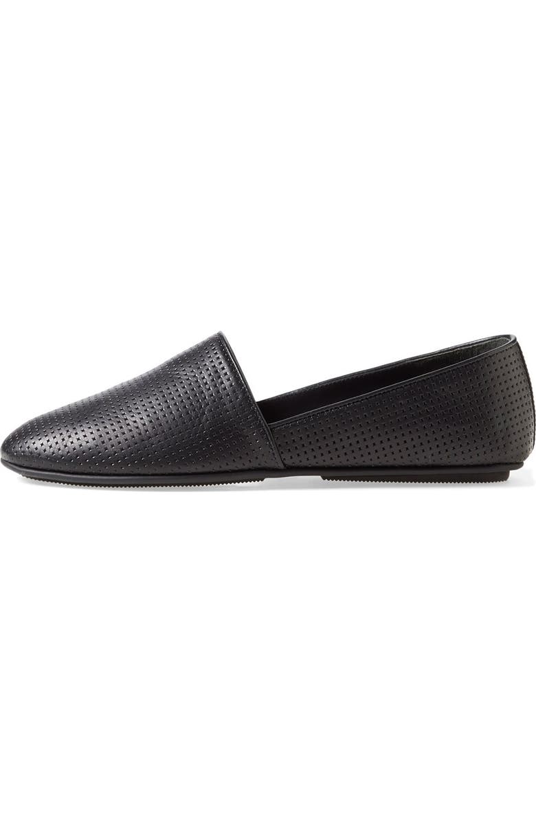 Vince 'Bogart' Perforated Leather Flat, Alternate, color,