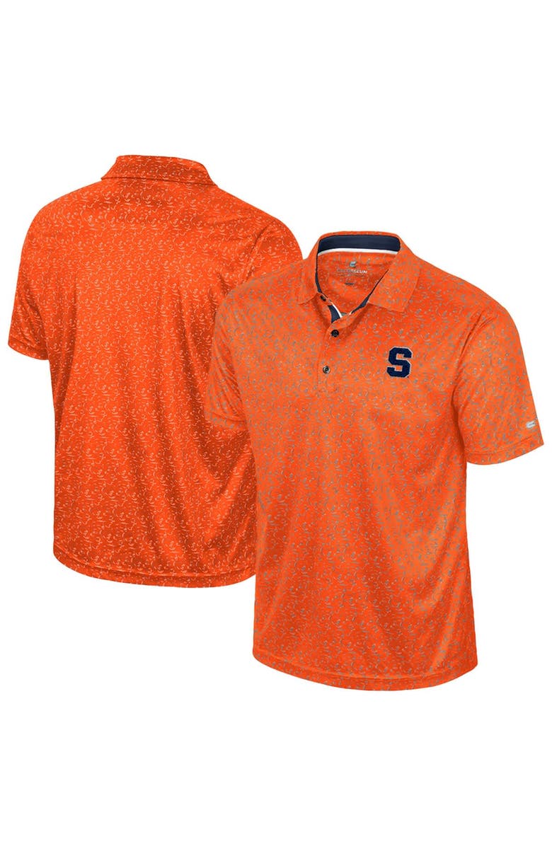 COLOSSEUM Men's Colosseum Orange Syracuse Orange Sublimated Golf Polo, Main, color, 